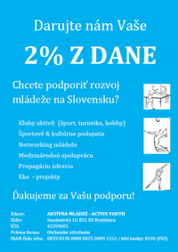 darujte 2% dane 